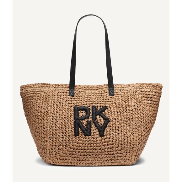 DKNY Paloma Straw Tote Bag - Picture 1 of 9